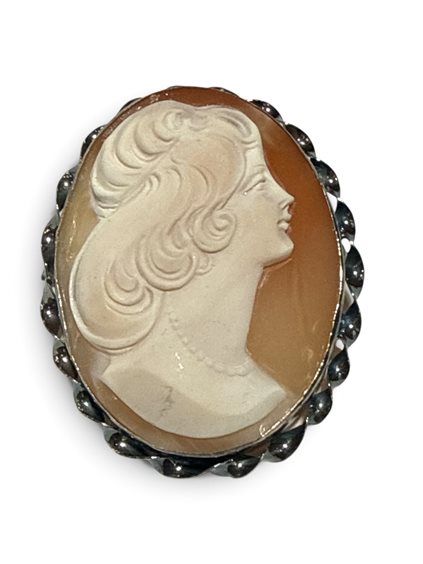 Brosche Mandile 1922 Dame Cammei  in Silber Conchiglia 2MSPCM35.11.26 - 2MSPCM35.11.26